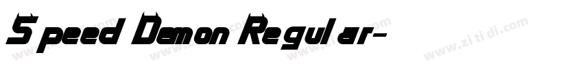 Speed Demon Regular字体转换 Speed Demon Regular字体转换